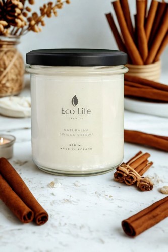 Naturalna świeca sojowa -  Cynamonowa