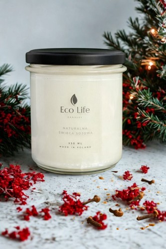 Naturalna świeca sojowa - Świąteczna Goździk